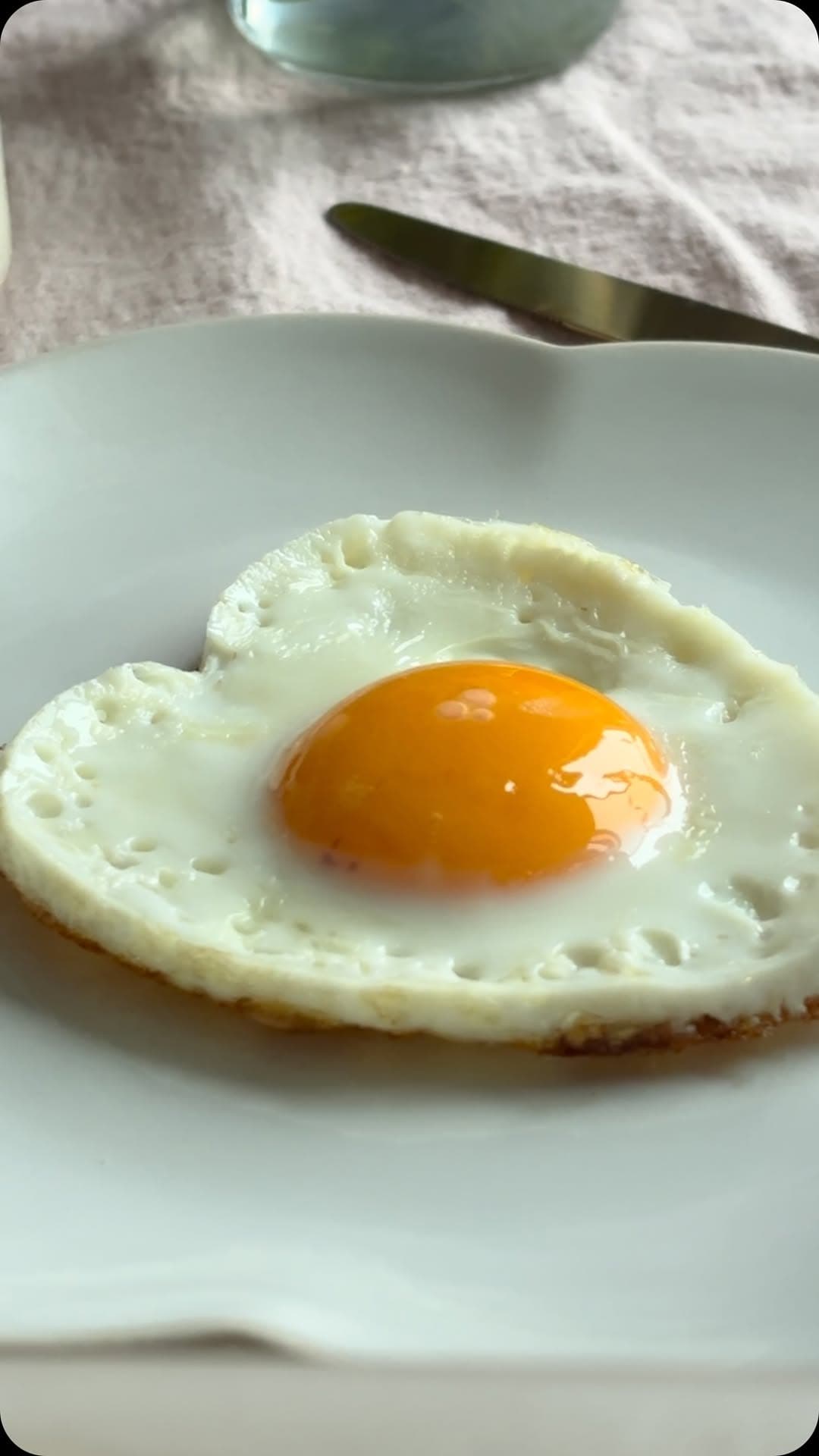 Heart-Shaped Fried Egg recipe