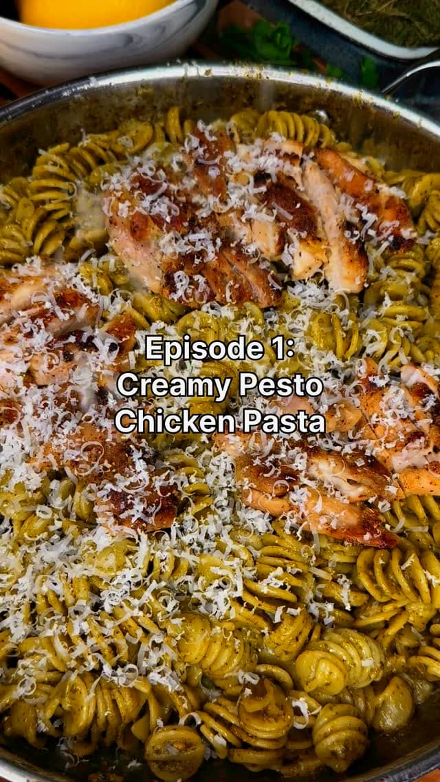 Creamy Pesto Chicken Pasta recipe