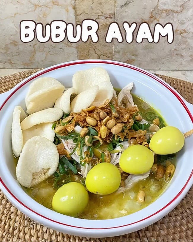 Bubur Ayam - Indonesian Chicken Porridge recipe