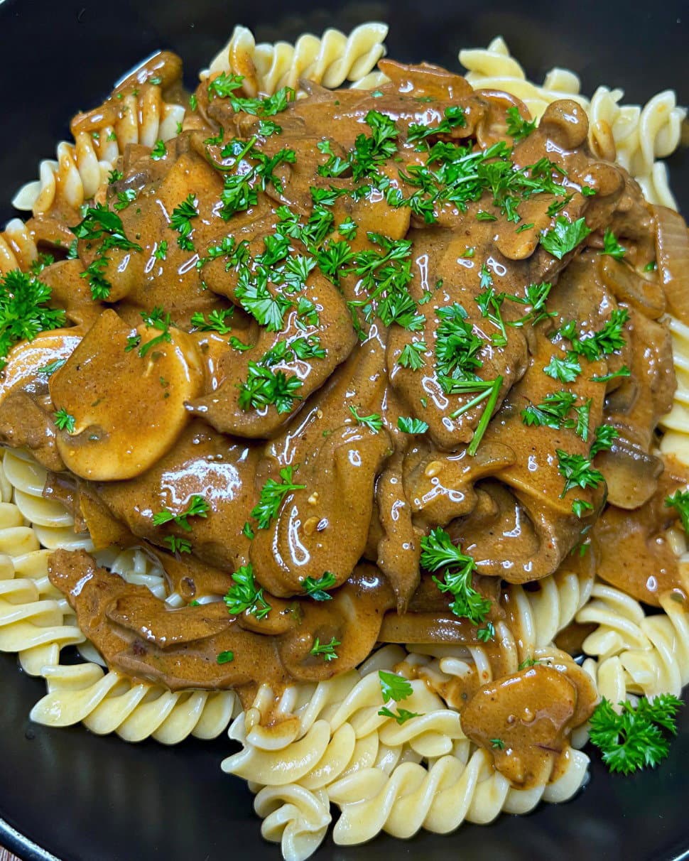 Healthy Beef Stroganoff recipe