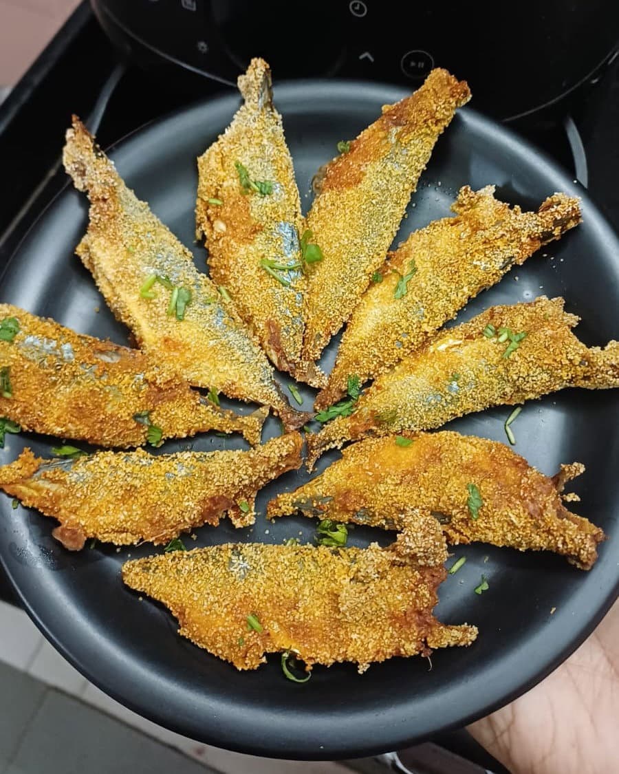 Air Fryer Mackerel Fry (Bangda Fry) recipe
