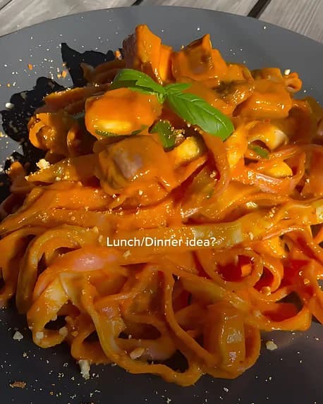 Extra Saucy Pasta with Roasted Vegetables recipe
