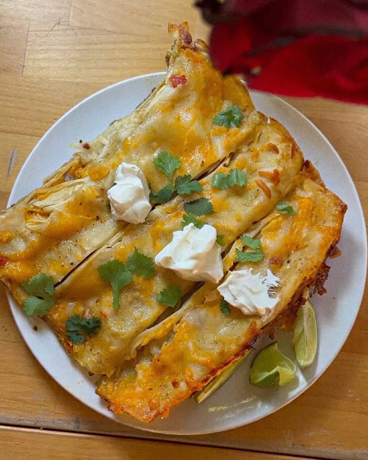 Salsa Verde Chicken Enchiladas recipe