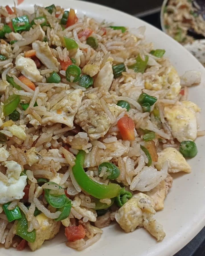 Egg Pepper Fried Rice | Street Style recipe