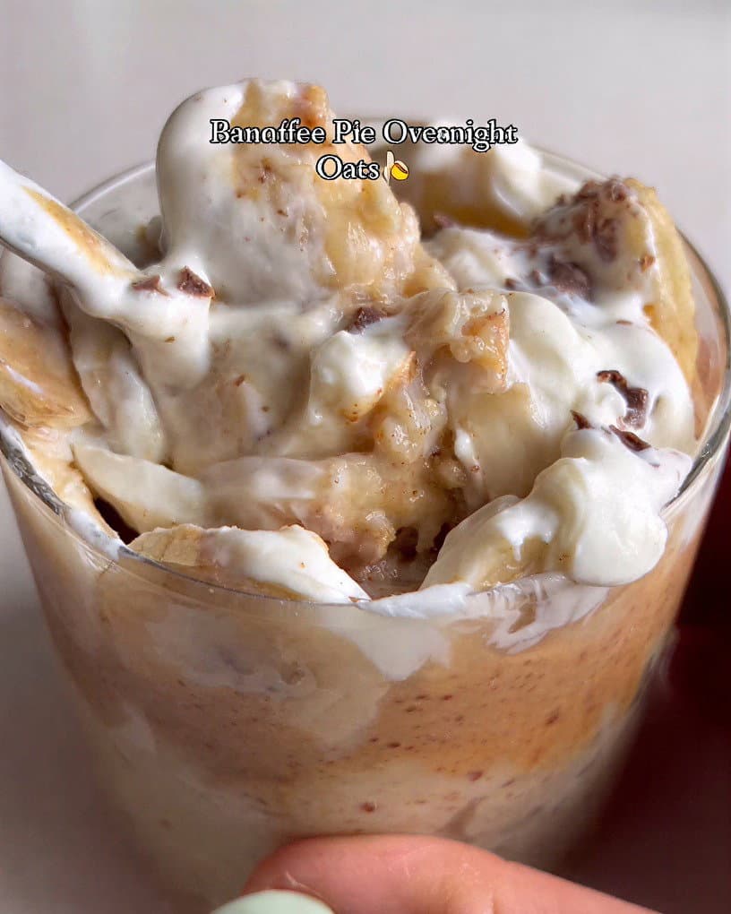 Banoffee Overnight Oats recipe