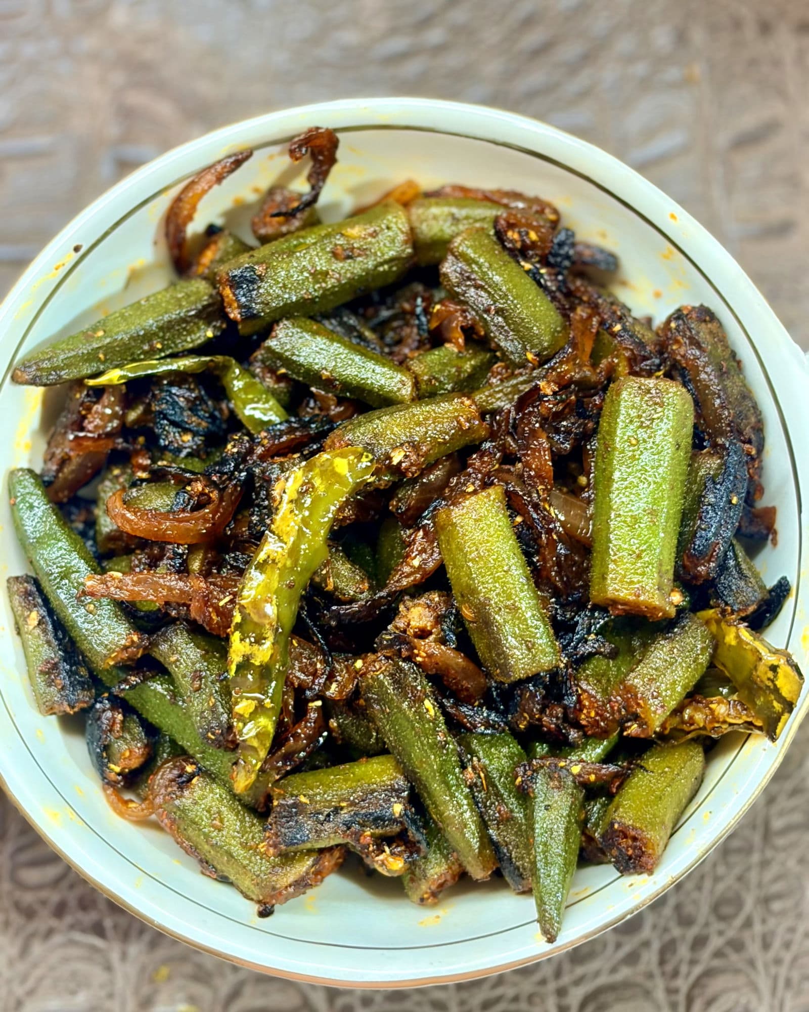 Easy Punjabi Bhindi (Masala Okra)  recipe