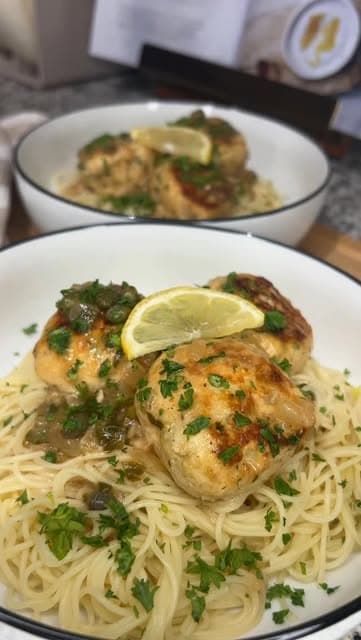 Chicken Piccata Meatballs recipe
