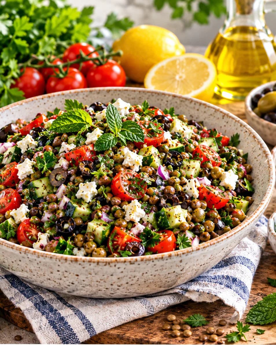 Mediterranean Lentil Salad recipe