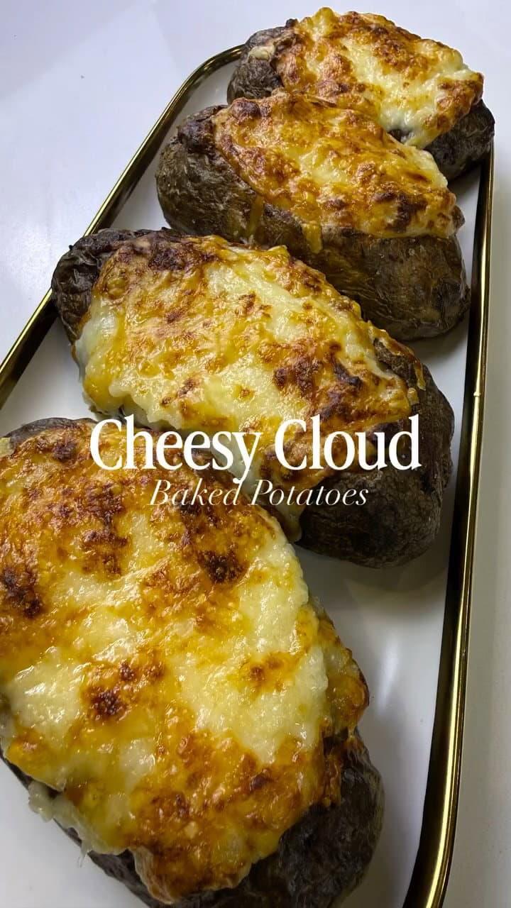 Golden Glow Double Baked Potatoes recipe