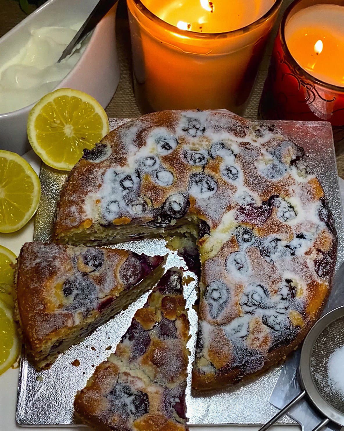 Blueberry Ricotta Lemon Cake recipe