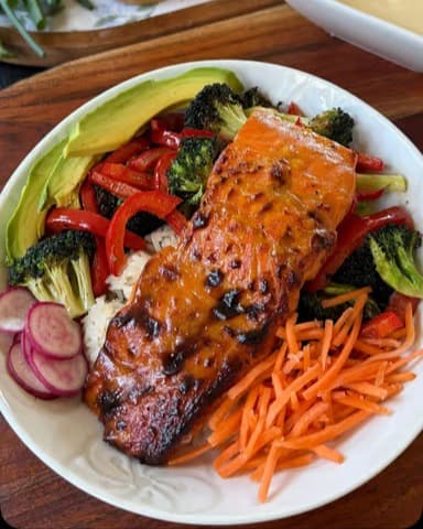 Sweet Hot Mustard Salmon recipe