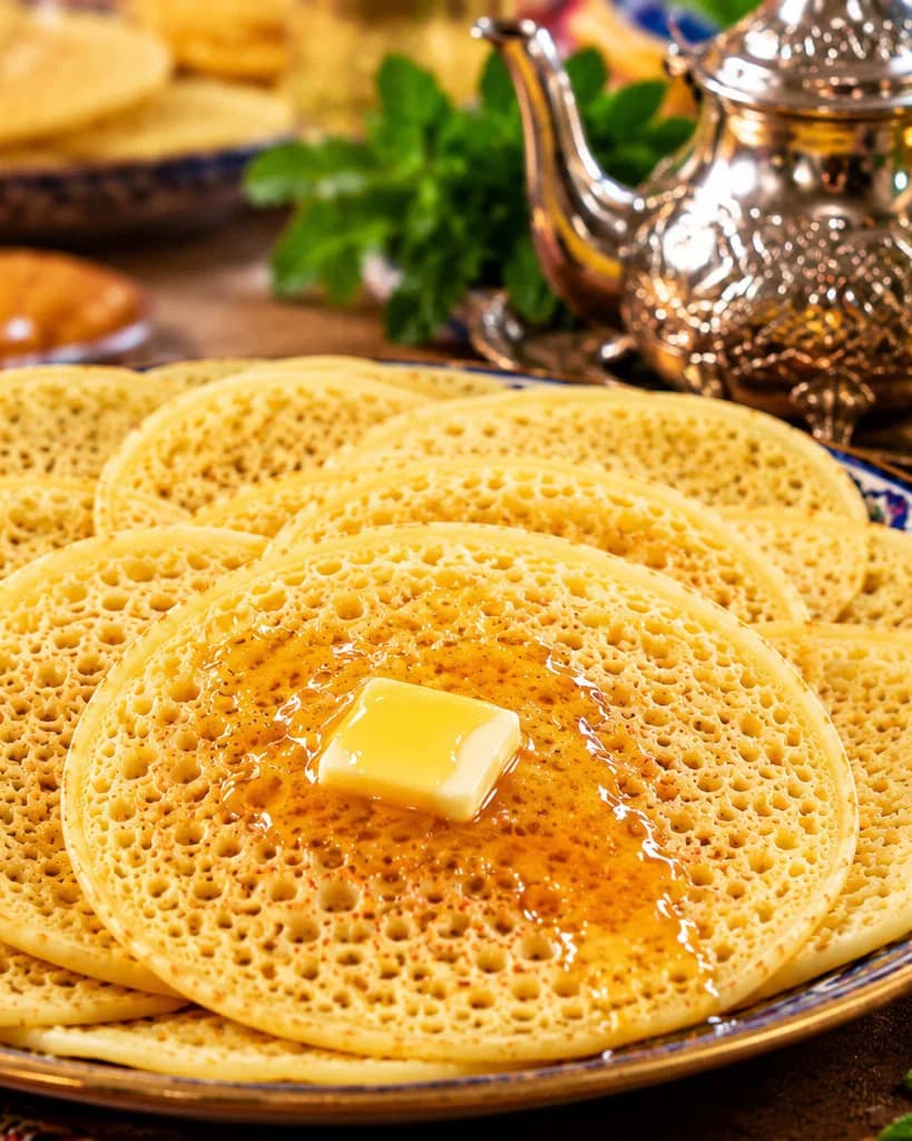 Moroccan Baghrir (Thousand-Hole Pancakes) recipe