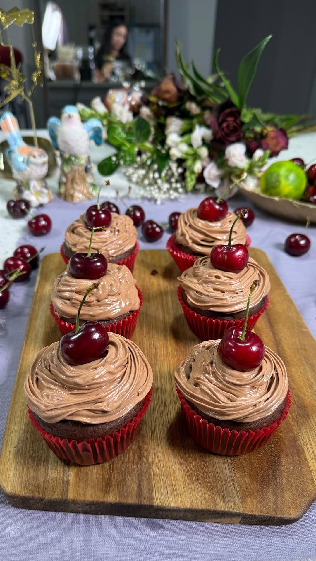 Cherry Chocolate Cupcakes recipe