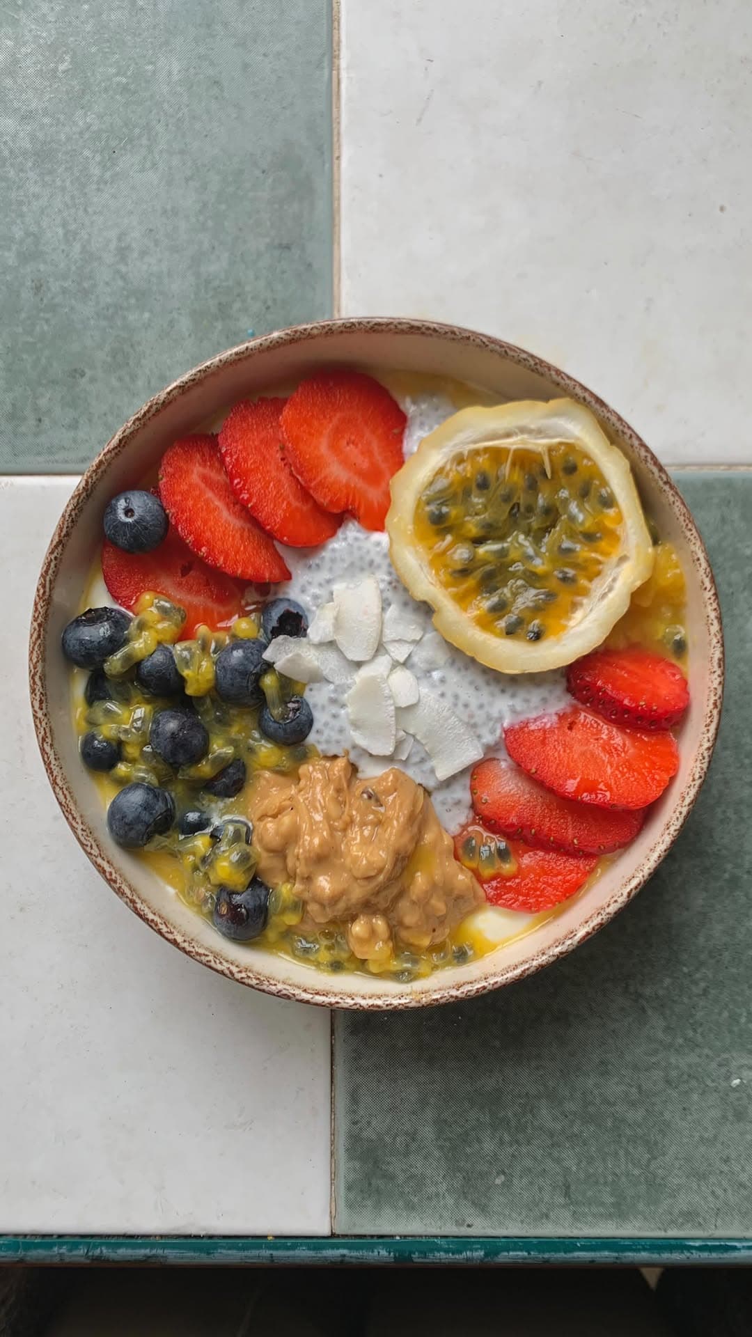 Yogurt Bowl with Chia Pudding and Fruits recipe