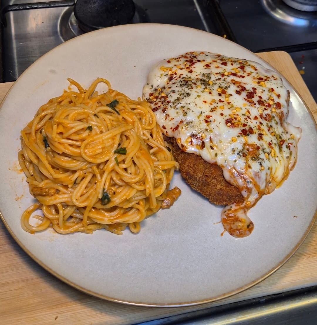 Spicy Chicken Parmigiana Diavolo recipe