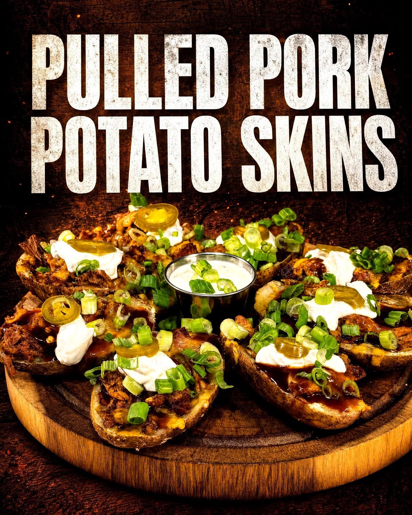 Loaded BBQ Potato Skins recipe