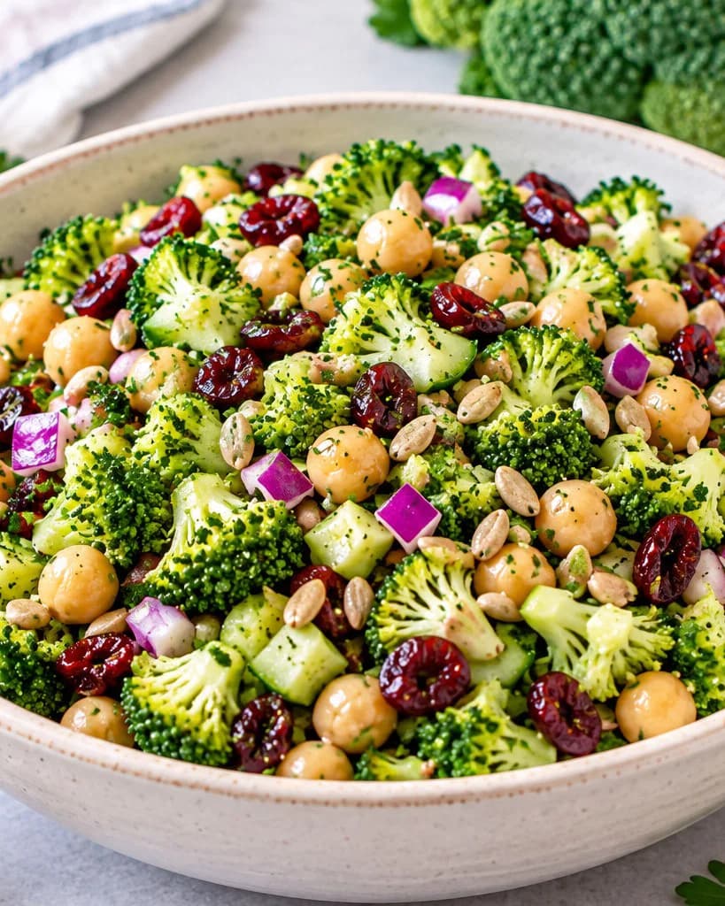 Chopped Broccoli & Chickpea Salad recipe