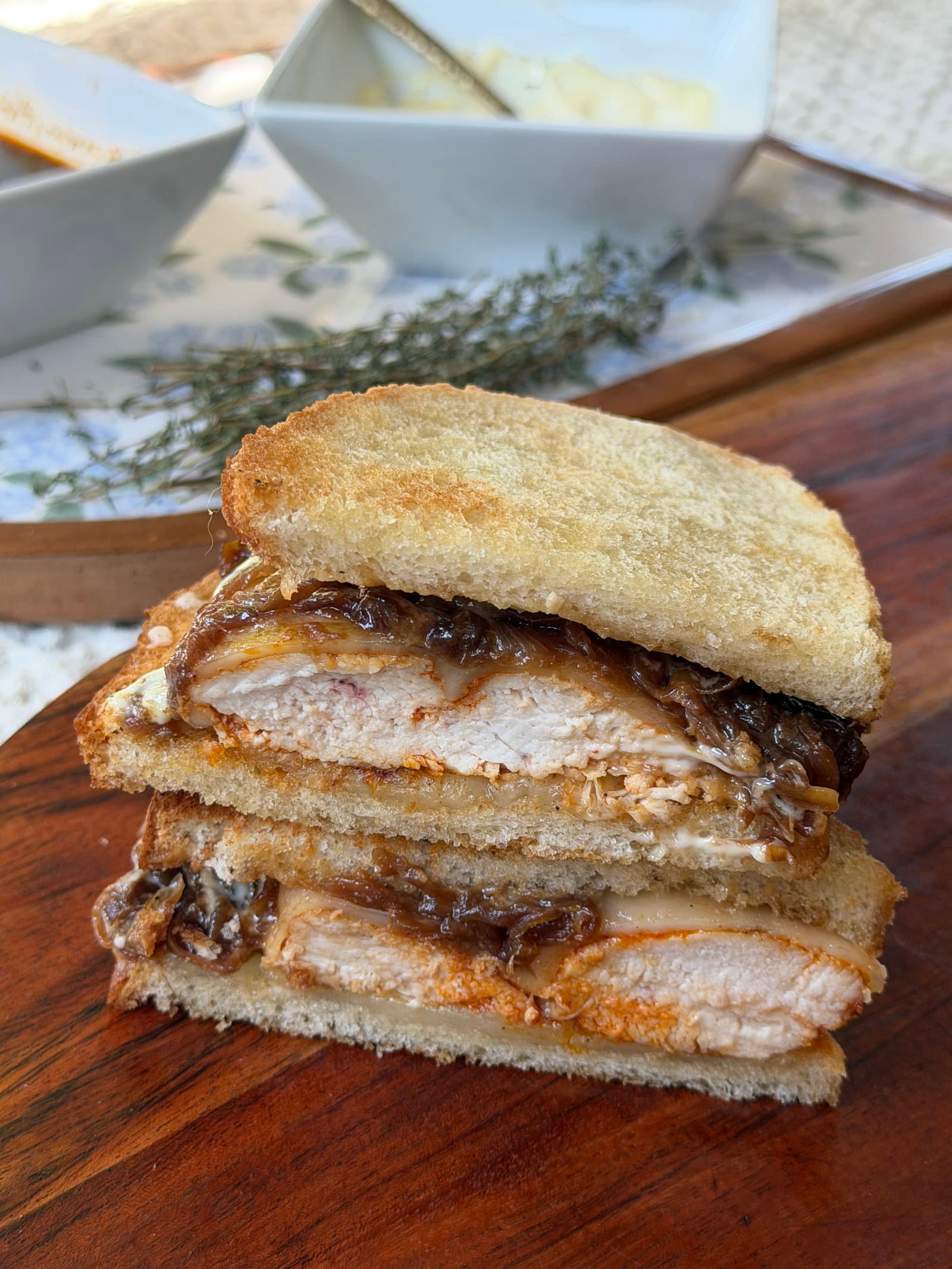 Cheesy French Onion Chicken Sandwich recipe