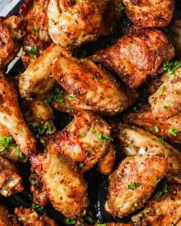 Baked Chicken Wings with Spicy Fruit Sauce recipe