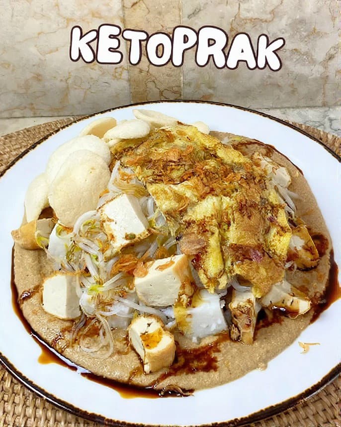 Ketoprak (Jakarta Street Food with Garlicky Peanut Sauce) recipe