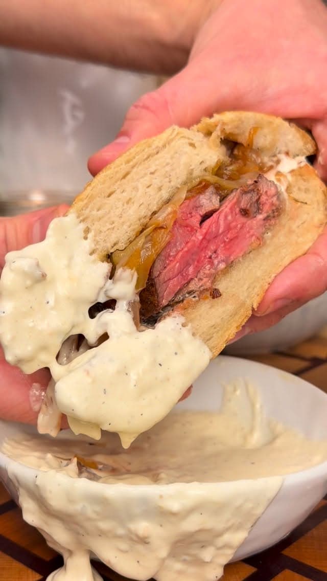 Horseradish Mayo Steak Sandwich recipe