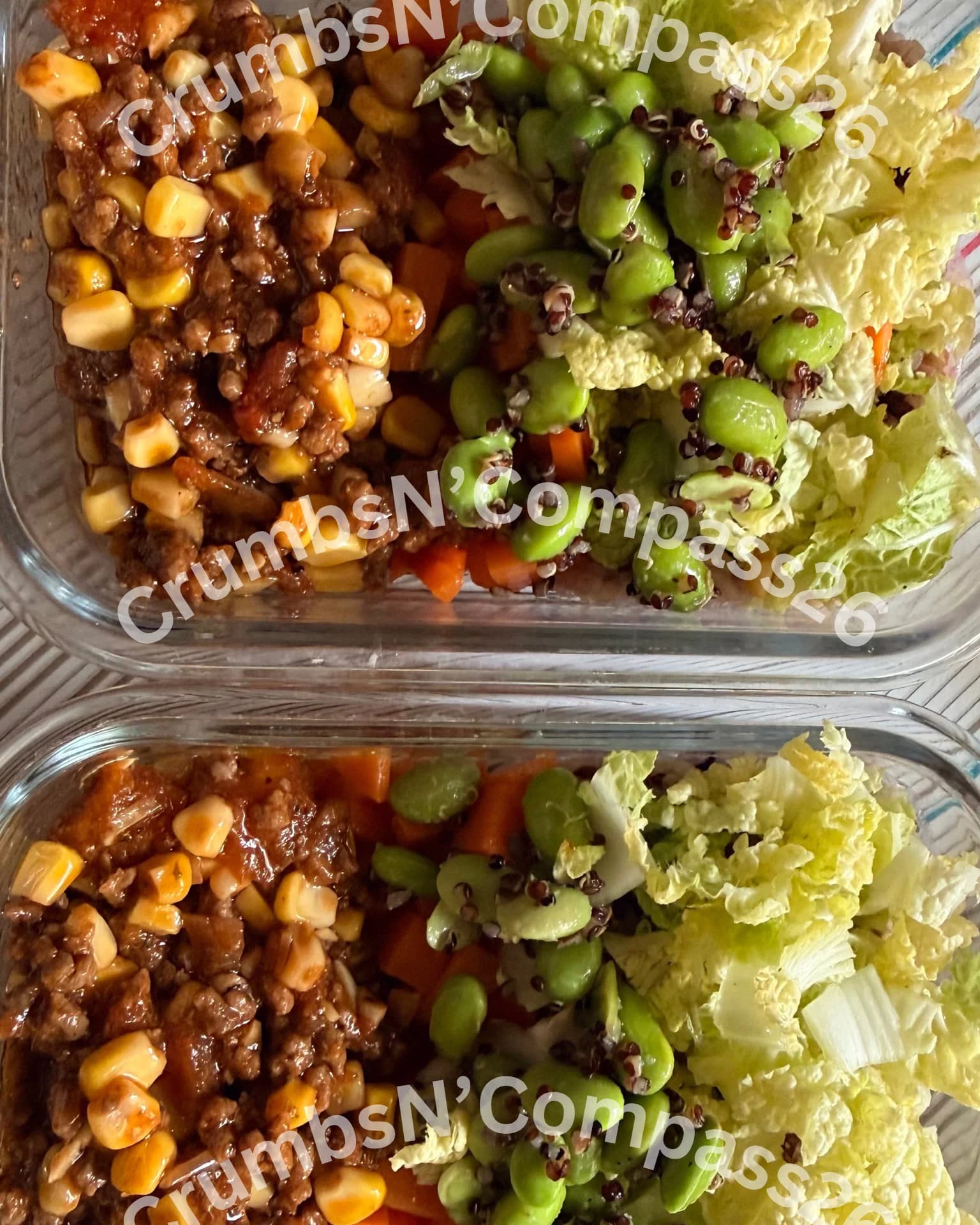 High protein Taco-Inspired Beef Bowl with Edamame, Quinoa, and Vegetables recipe