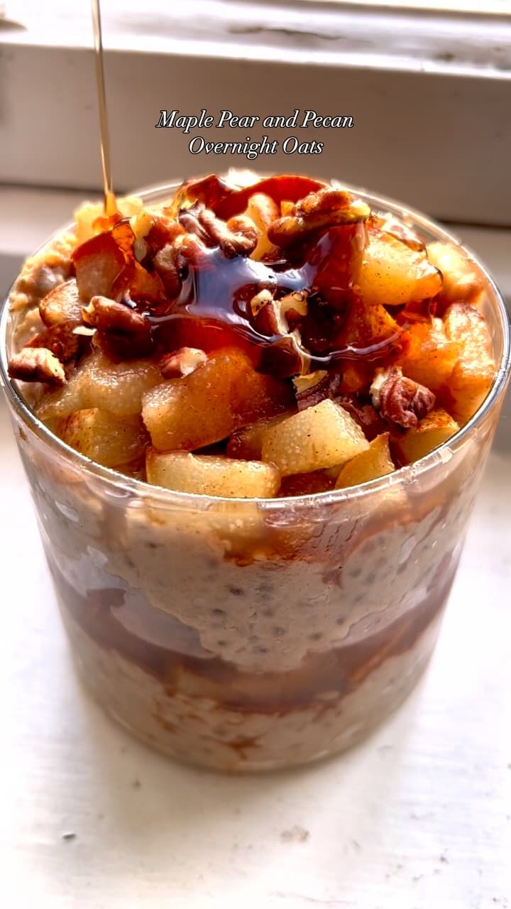 Maple and Pear Overnight Oats recipe