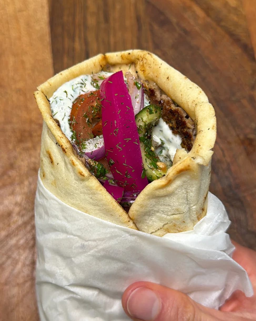 Smashed Pita Kebab recipe