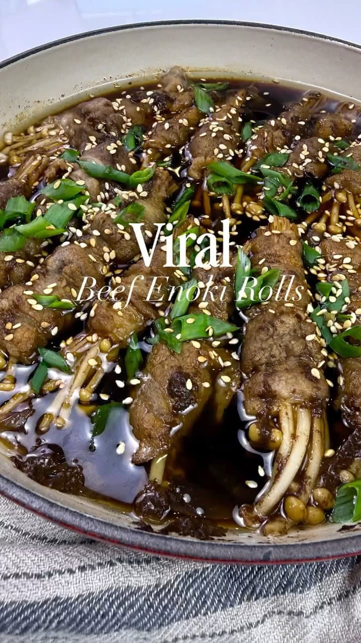 20-Minute Beef Enoki Rolls recipe