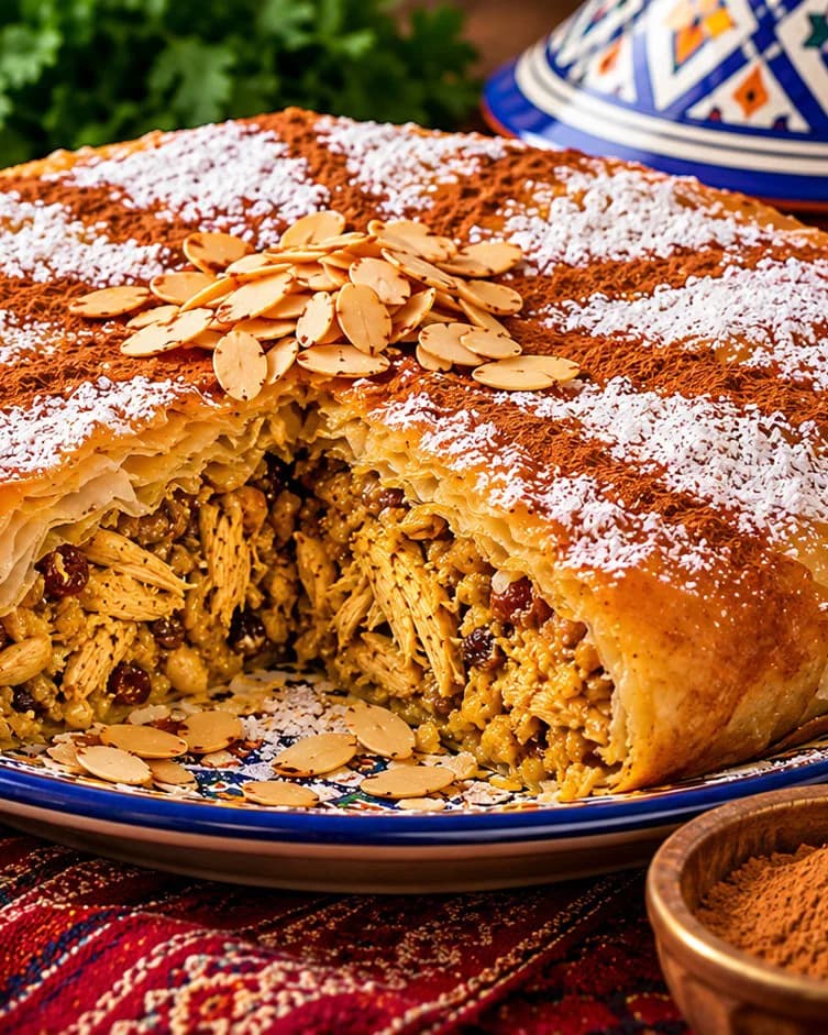 Traditional Moroccan Chicken Pastilla (Bastilla) recipe
