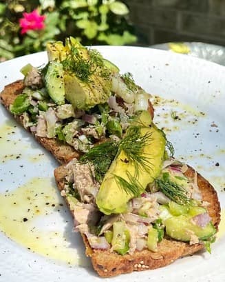 Open-Face Tuna Sandwich recipe