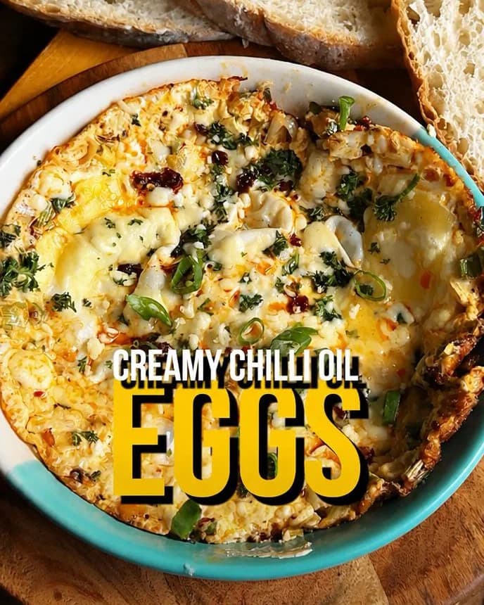 Creamy Spicy Scrambled Eggs recipe