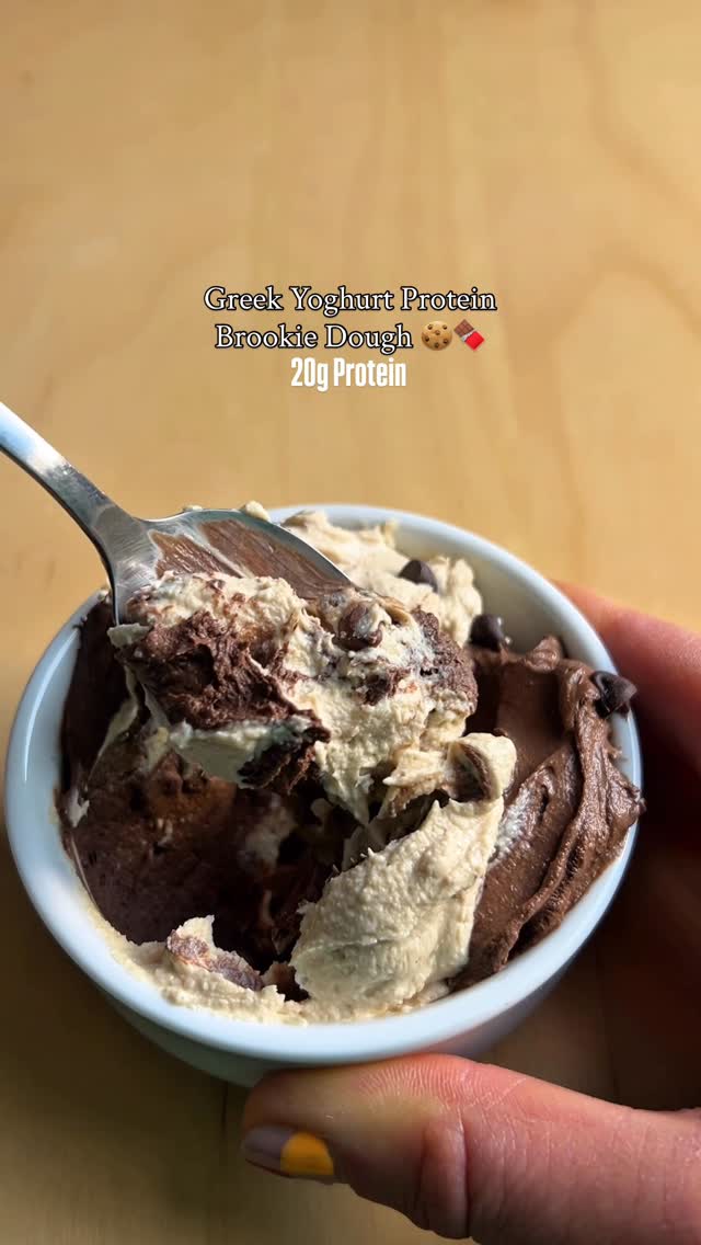 Protein Brookie Dough (Brownie and Cookie) recipe