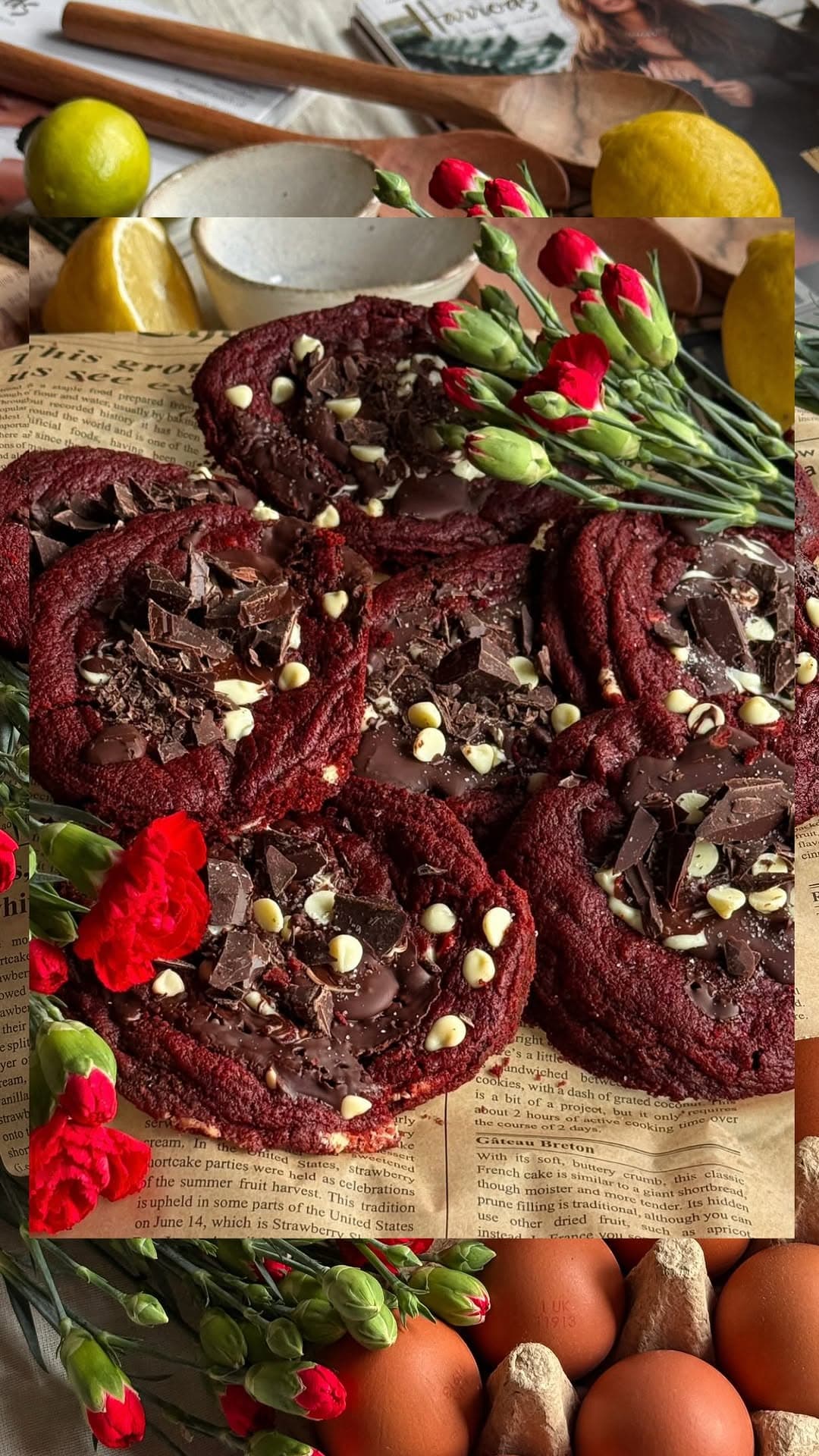 Red Velvet Double Chocolate Cookie recipe