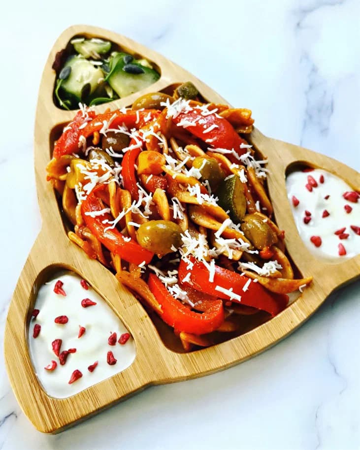 Tomato & Olive Pasta recipe