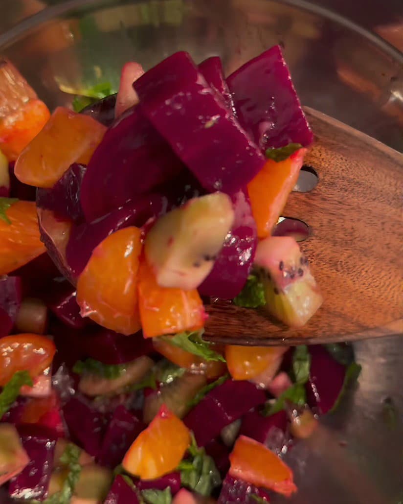 GF/DF Beet and Fruit Salad recipe