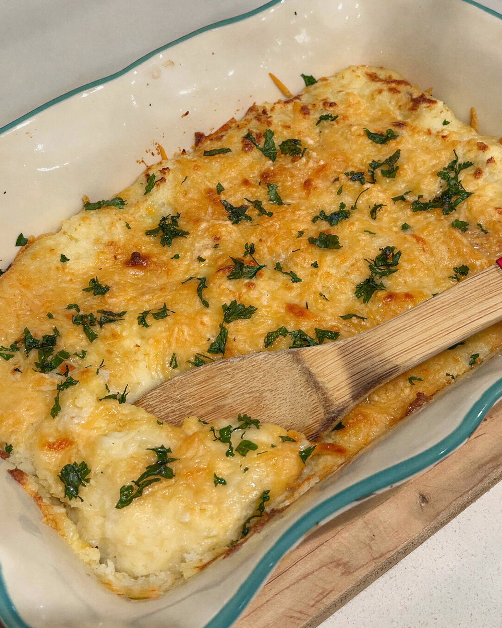 Herb and Cheese Mashed Potato Bake recipe