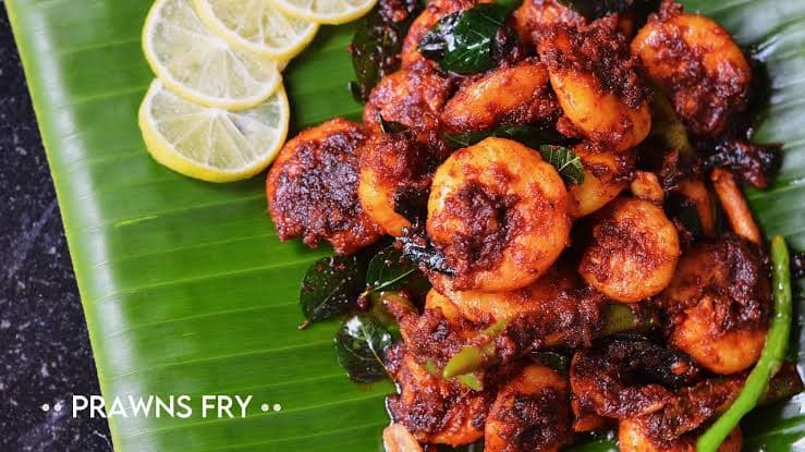 Kerala style Prawns fry recipe