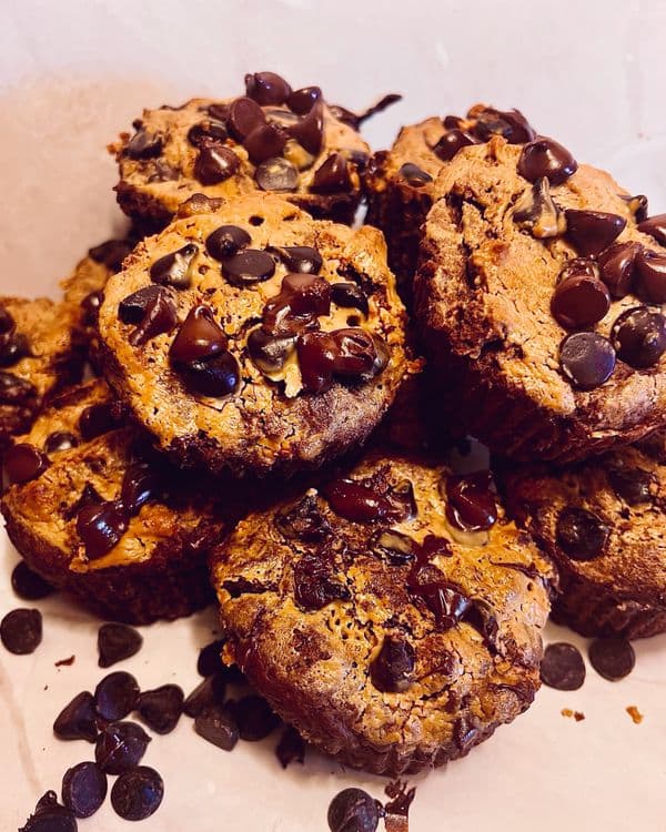 Sugar Free Peanut Butter Chocolate Chip Muffins recipe