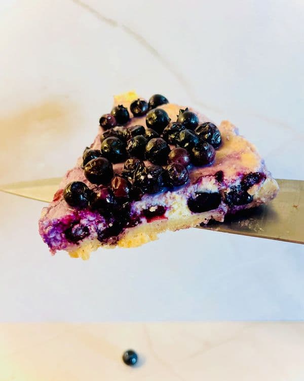 Sugar Free Blueberry Cheesecake With A Sugar Free Butter Cookie Crust recipe
