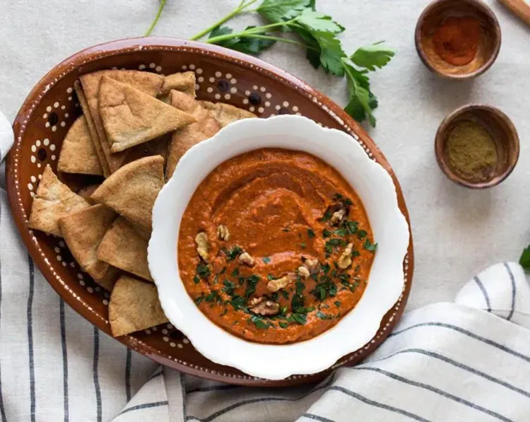 Roasted Red Pepper and Walnut Dip recipe
