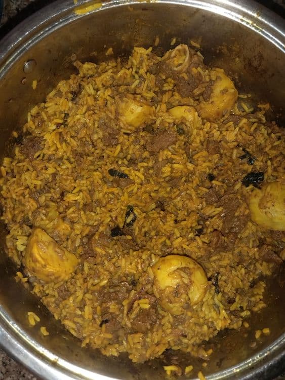 Mutton Biryani with Sour Milk Salad recipe