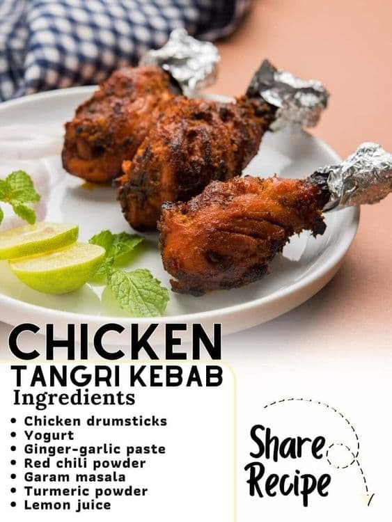 Chicken Tangri Kebab recipe