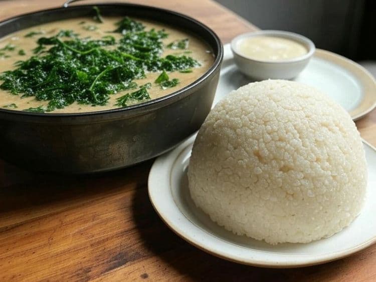 Peanut & Greens Stew with Ugali recipe