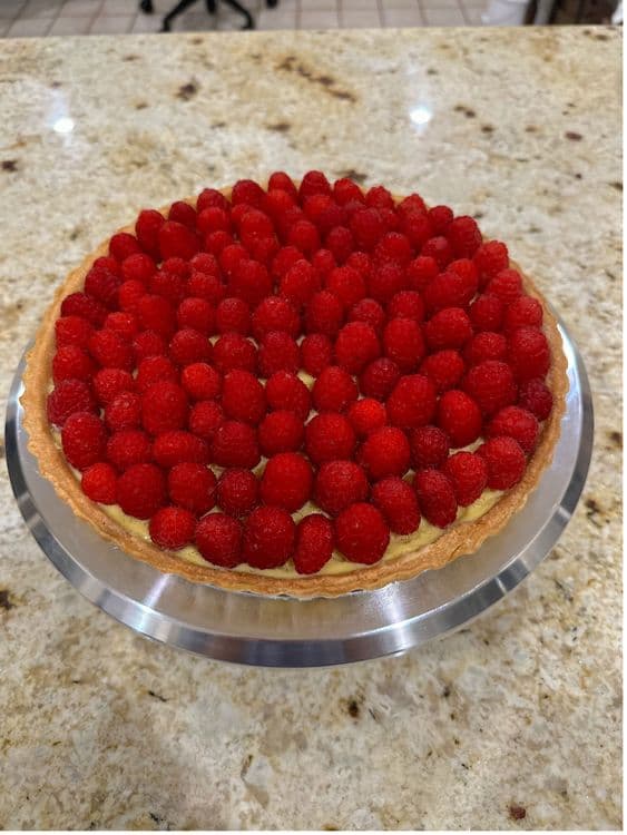 Raspberry Custard Tart recipe