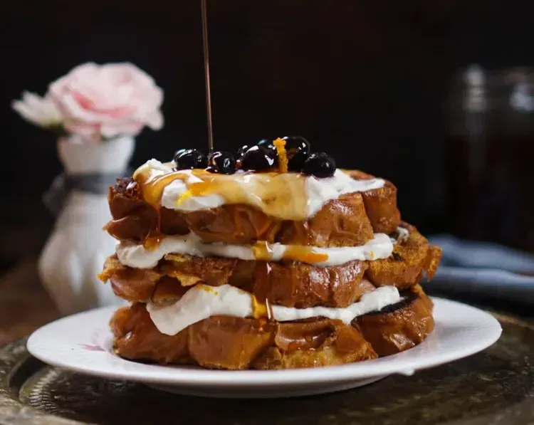 French Toast with Orange Marmalade Whipped Cream recipe