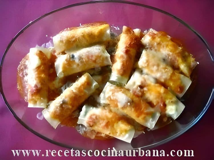 Salmon Cannelloni with Caper Sauce recipe