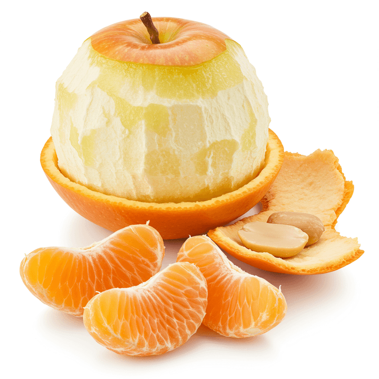 peeled and sliced
