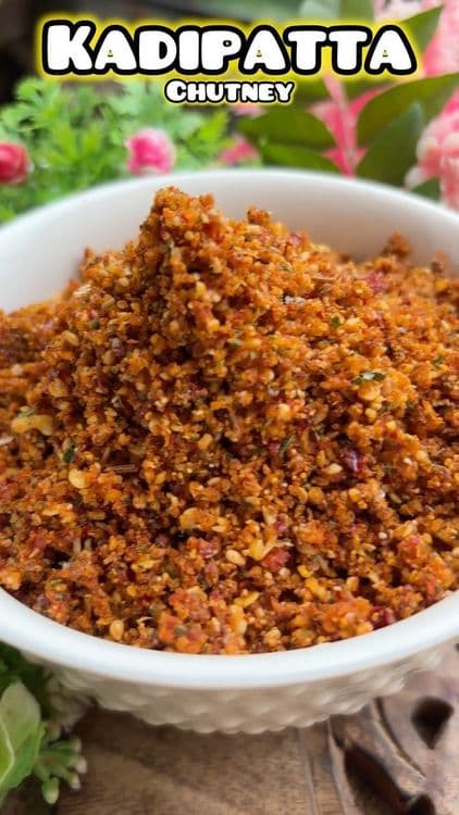 Kadipatta Chutney recipe