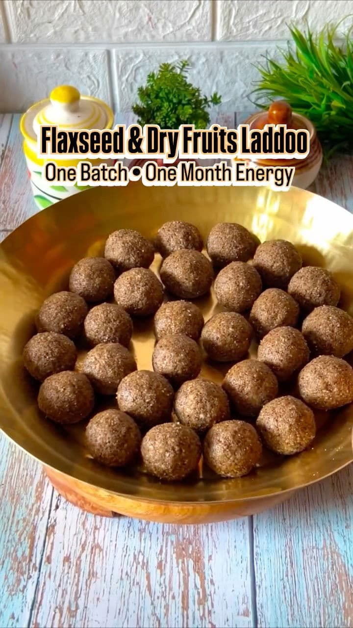 Flaxseed & Dry Fruits Laddoo recipe
